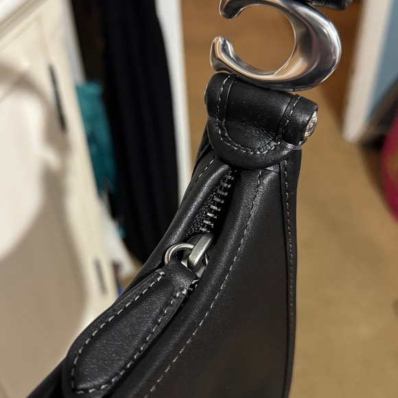 Coach Eve Black Leather Hobo Bag - Picture 3 of 10